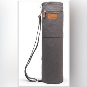 Elenture Gray Canvas Yoga Mat Bag